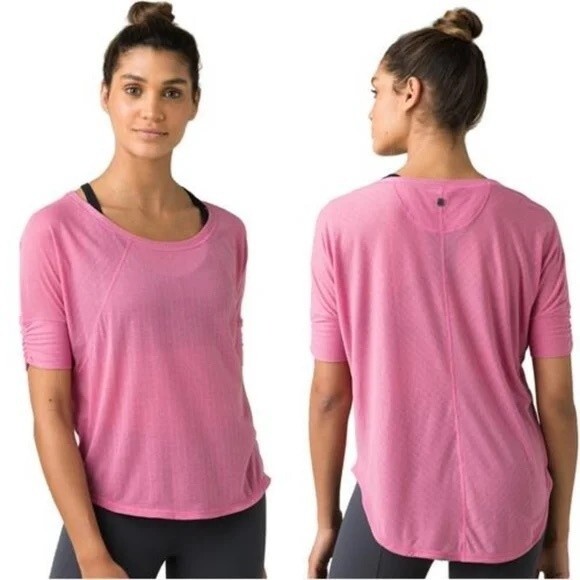 Prana Helani Top T-Shirt . Size Small. Pink color. - Picture 1 of 7